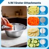 YJSLICT Stainless Steel Mixing Bowls with Lid and Colander Set