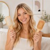 24 Set Wooden Hair Brushes Bamboo Hairbrushes Painting Kit