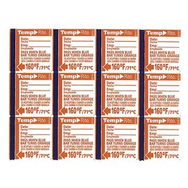 Taylor 8751 TempRite 160°F Dishwasher Test Labels - 24 / PK