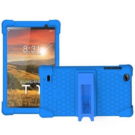 Sunshine T1 Elite Tablet Case/Cloud Mobile Sunshine T1 Elite Tablet Case, Transwon Kids Case Cover for 8 Inch Sunshine T1 Elite Tablet and Sunshine T1 Tablet Case - Blue