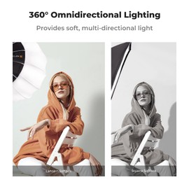 K&F Concept 26"/65cm Softbox Lantern Soft Light Modifier, Quick Release Light Diffuser Softbox, Compatible with Bowens Mount, with Carrying Bag, for Photography Studio Speedlite Flash and Monolight