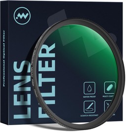 Walking Way 43MM Ultra-Low Reflectivity MCUV Lens Filter, UV Protection Filter 28 Multi-Layer Coating Ultra-Slim HD Waterproof Scratch Oil Resistant Lens UV Filter, HD High Transmittance Optical Glass
