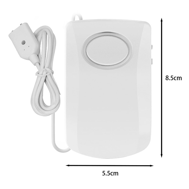ZONADAH Water Alarm Water Leak Detector 130dB Super Loud Alarm