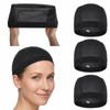 4pcs Wig Grip Cap, Satin Lined Wig Cap