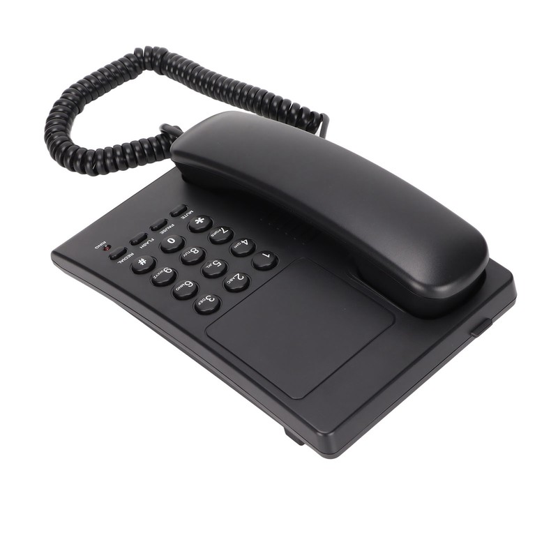 Home Corded Landline LED Indication Bell Mute Hands Free Speed
