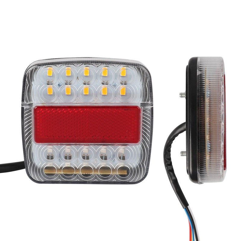 12V LED Tail Lights Stop Brake Turn Signal Low Power