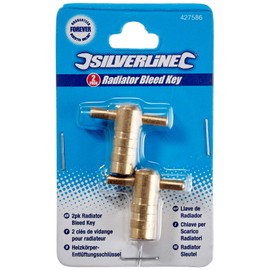 Silverline Radiator Bleed Key 2pk Pair (427586)