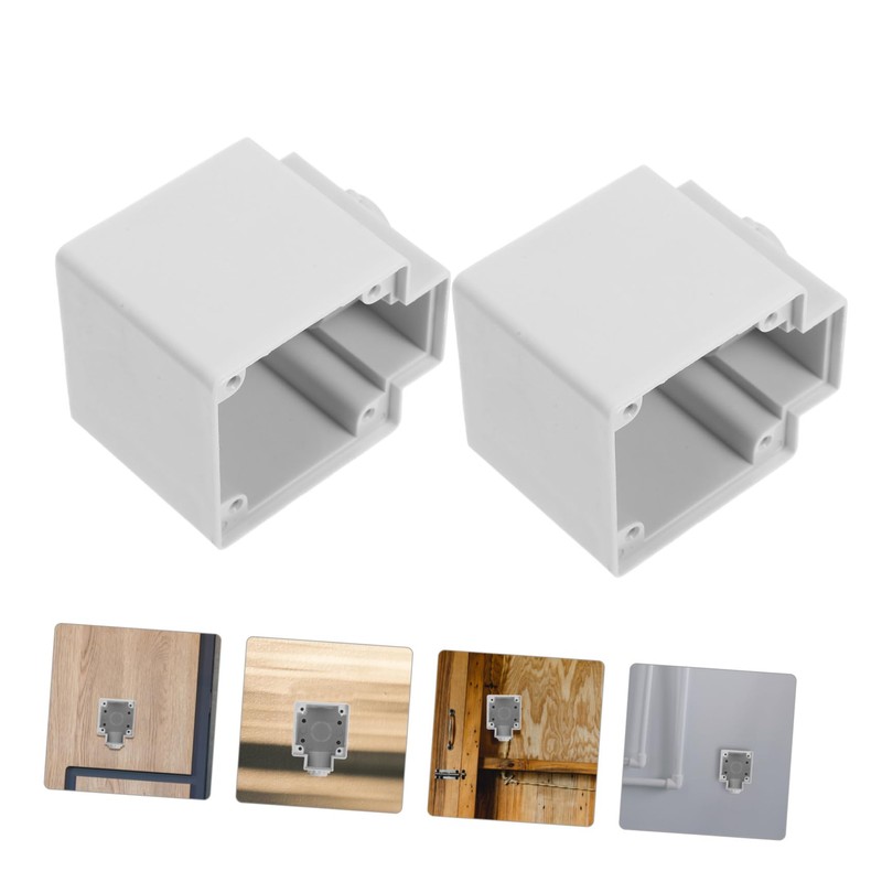 SHINEOFI 2pcs Outdoor Waterproof Electrical Box Lid Splash-Proof Socket Protector