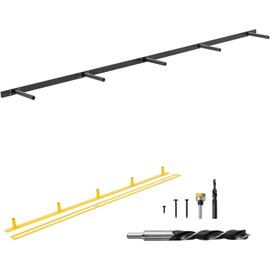 PICESA Heavy-Duty Floating Shelf Bracket, 69 inches, Hidden Shelf Bracket for Fireplace and Shelves, if Installed on Studs, max-Load of 210 pounds, Hidden Bracket Shelves (with Premium Build kit)