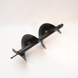 10" Diameter Auger/Drill for Hand Held Post-Hole-Diggers, Ice Fishing Auger w/ 3/4" Mounting Shaft