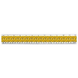 Just Bananas Pattern 12 Inch Standard and Metric Plastic Ruler