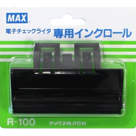 マックス 電子チェックライタ用インクロール R-100 黒