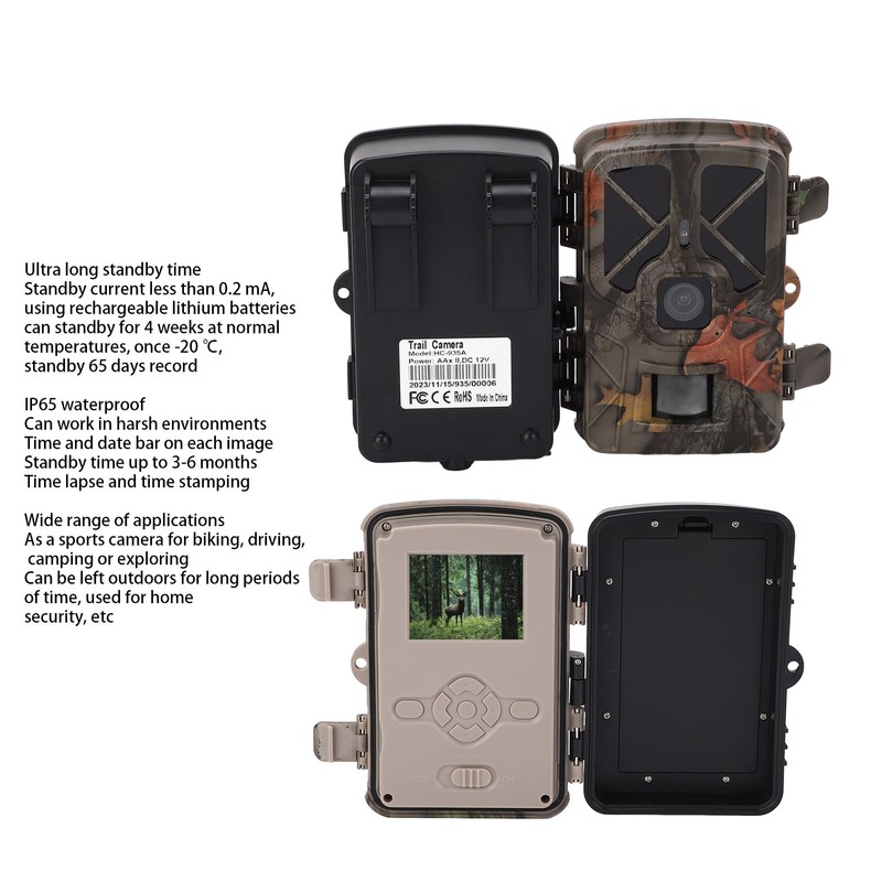 Trail Camera Professional 4K 36MP Infrared Night Vision 2.4 Inch
