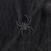 Halloween Colorful Faux Spider Webs with Plastic Spiders Bundle of