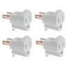 Projectpak 2 Prong to 3 Prong Grounded Outlet Converter Adapter