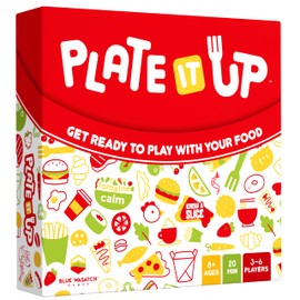 Blue Wasatch Games Plate It Up - A Foodie Party Game | Mix Ingredients and Make Crazy Dishes | Includes Over 350 Foods and Fun Scenarios | Ages 8+ | 3-6 Players | 20 Min to Play