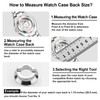MEKOTRIN 5537 Watch Case Back Removal Tool with 13 Dies,