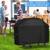 Yimomoyi Grillabdeckung Wetterfest 420D Oxford-Stoff Grill Abdeckhaube Gasgrill Abdeckung Wetterfest,