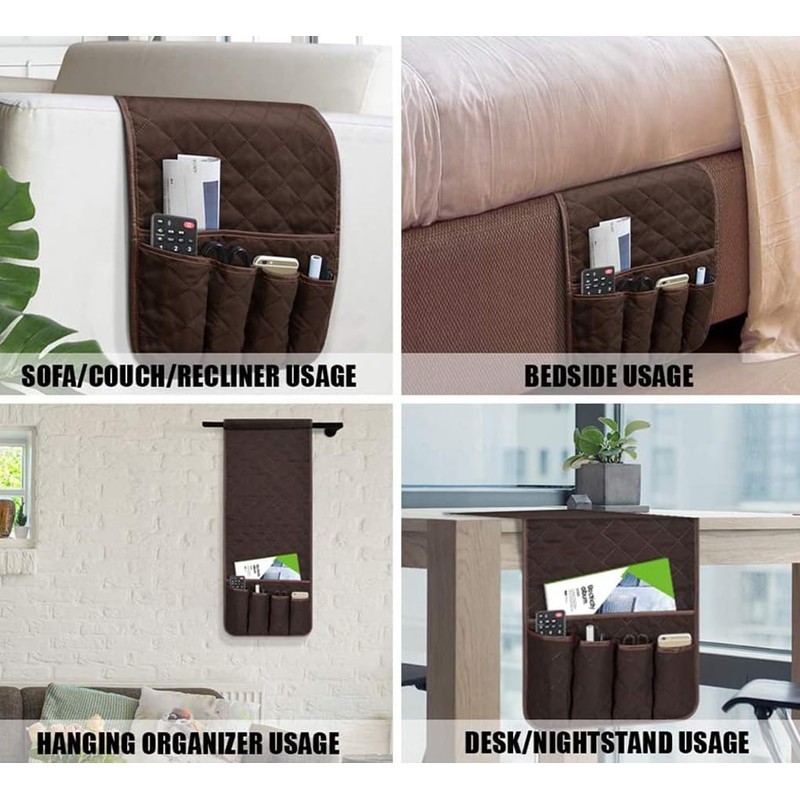 Vivva Sofa Armrest Organizer, Remote Control Holder for Recliner Couch,