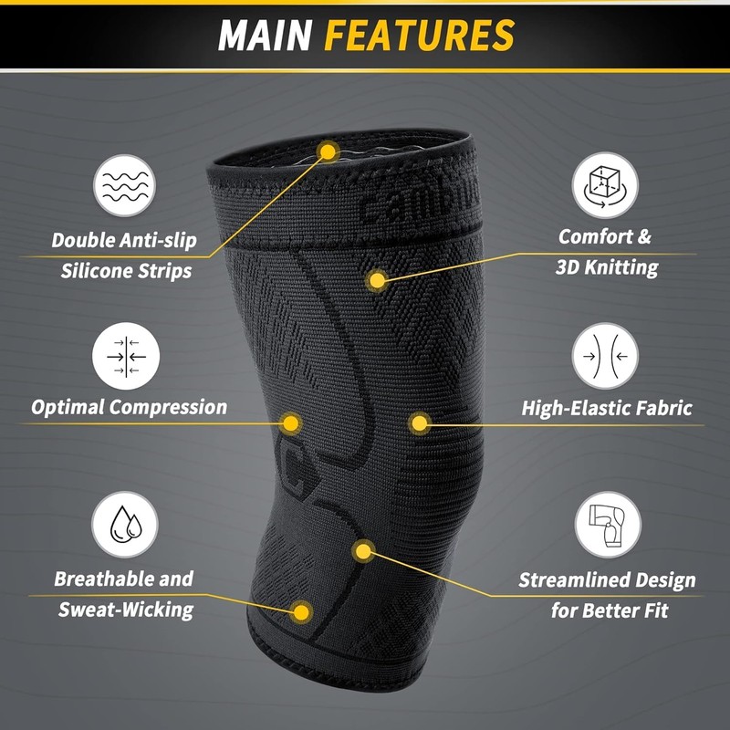 CAMBIVO 2 x XXL Knee Support, Compression Knee Support Orthopaedic