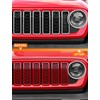 Savadicar - Insertos de parrilla delantera para Jeep Wrangler JL