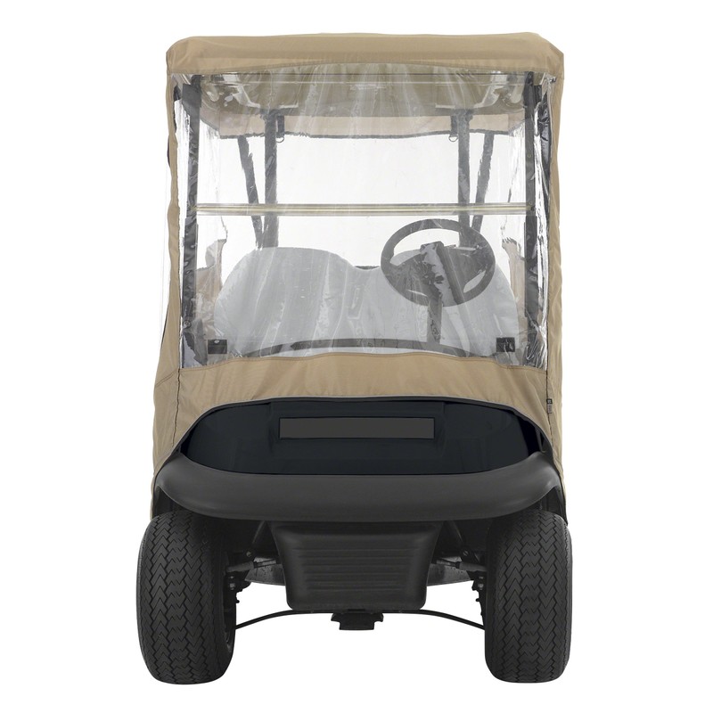 Classic Accessories Fairway Short Roof 2-Person Travel Golf Cart Enclosure,
