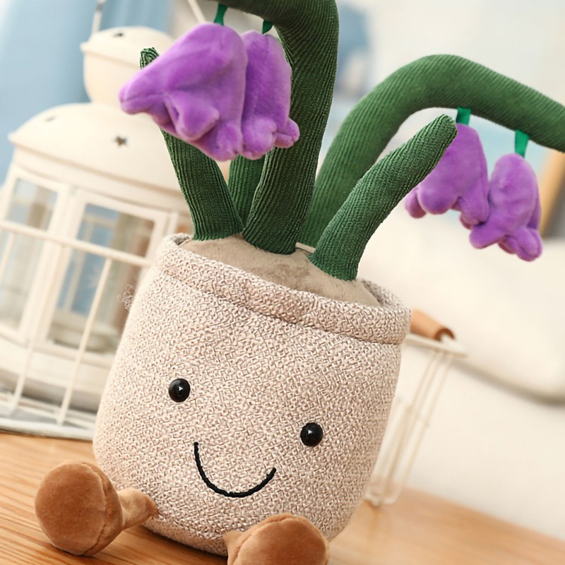 Potted Plush Decoration Cute Plants Plush Toy Skin Friendly Stuffed