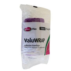 VALUWRAP COHESIVE BANDAGE 10CM PURPLE