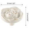 RESFNSE 8Pcs Antique Rose Flower Cabinet Knobs, Vintage Kitchen Shabby