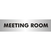 Seco Meeting Room Sign, 190mm x 45mm - 2mm Brushed
