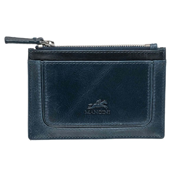 Mancini South Beach RFID Secure Card Case and Coin Pocket,