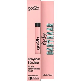 got2b Bye Bye Bye Baby Hair Mascara Brush (16 ml), Baby Hair Fixing Brush Gives a Shiny Finish, Feather-Light and Non-Greasy, Also for on the Go