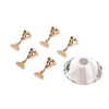 Magnetic Nail Tip Practice Stand Base Crystal Alloy Holder Nail