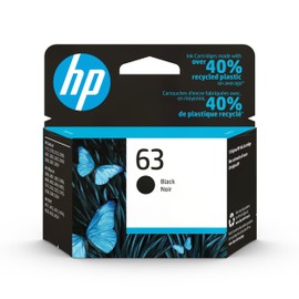 HP 63 Black Ink Cartridge | Works with DeskJet 1112, 2130, 3630; Envy 4510, 4520; OfficeJet 3830, 4650, 5200 Series | Eligible for Instant Ink | F6U62AN