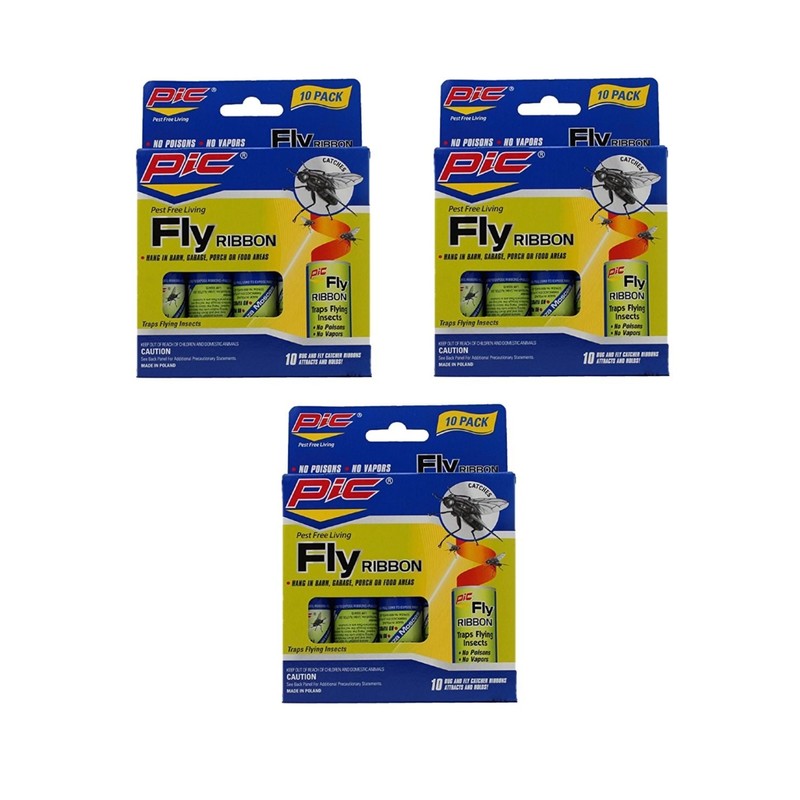 Pic FR10B Sticky Fly Ribbons (30-Pack)