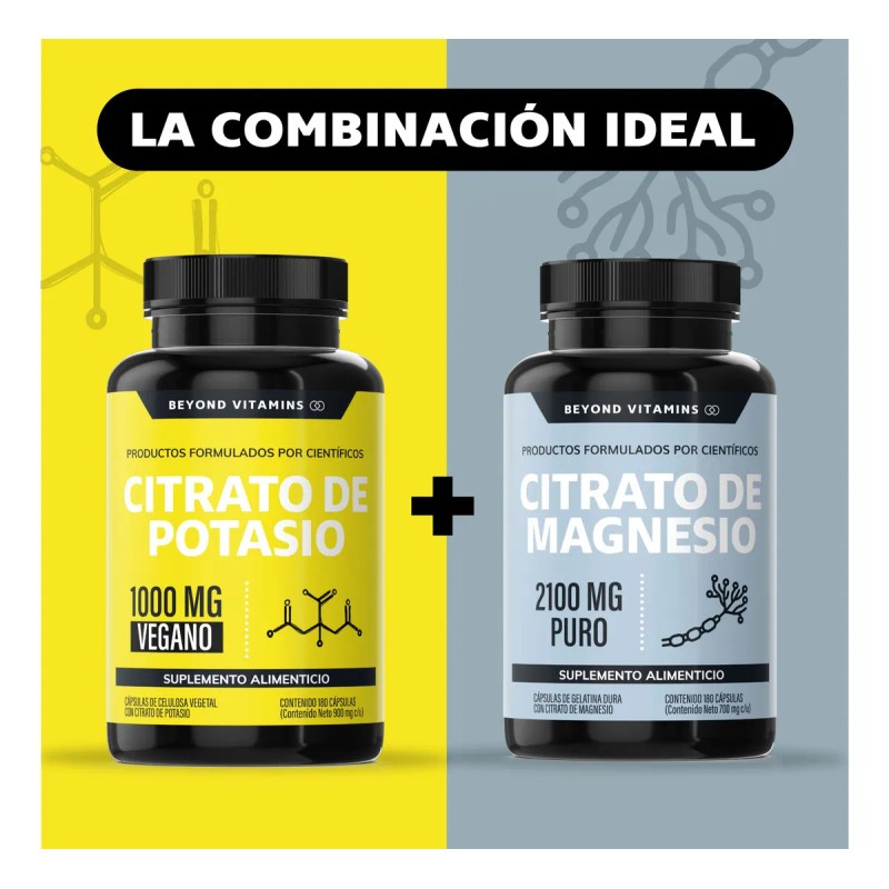 Citrato Potasio 1000mg Con Platano En Polvo, Curcuma Capsulas (curcuminoides)