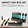 21PCS Allen Key Drill Bit Set: Hex Drill Bit Set
