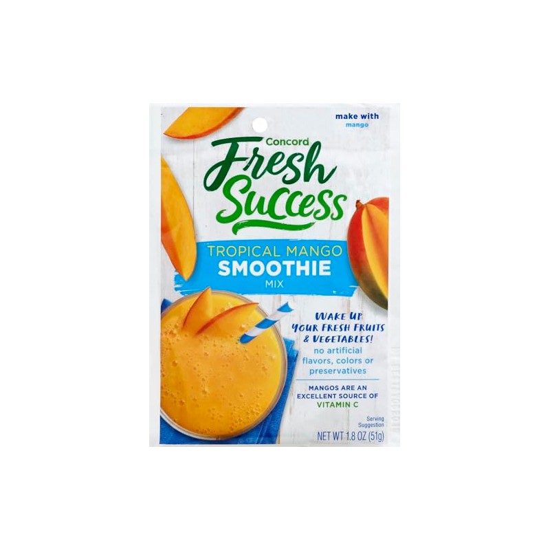 Concord Tropical Mango Smoothie Mix, 1.8-Ounce Package