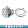 A ABSOPRO Universal Car Oil Drain Plug with Gasket Durable