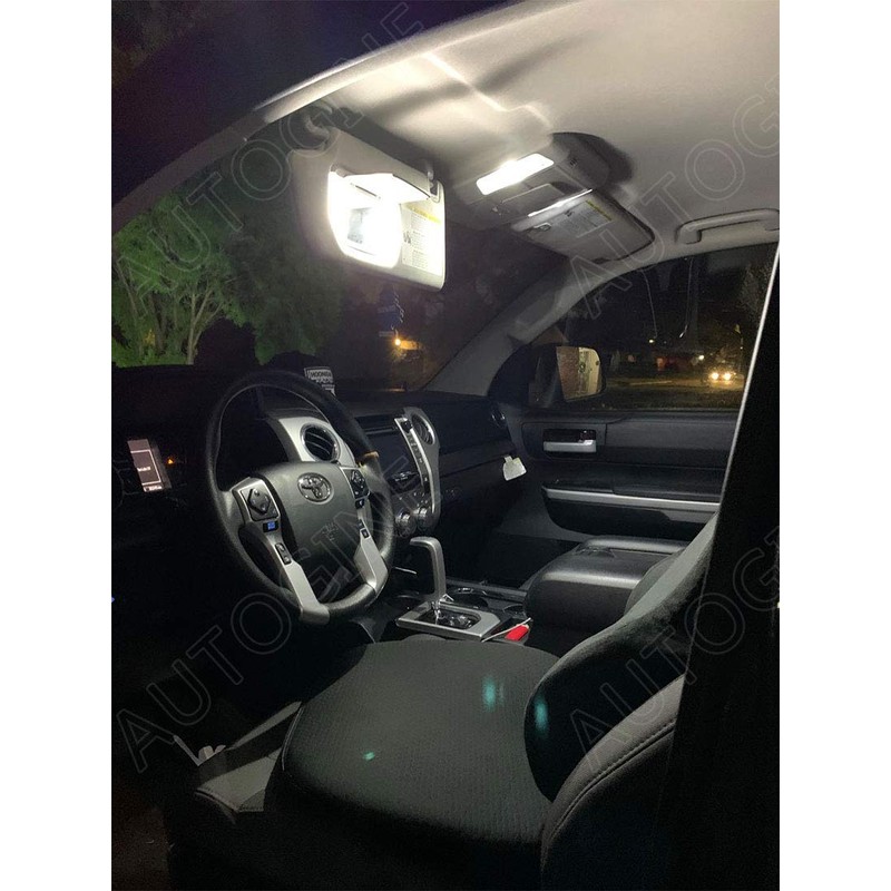 AUTOGINE Super Bright 6000K White LED Interior Light Bulbs Kit