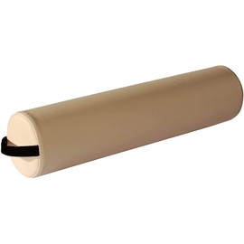 Therapist's Choice® Full Round Massage Table Bolster Pillow Cushion 6” R x 26” L (Beige (Creme))