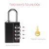 LOFICOPER Combination Padlock with Key, 2 Pack Combination Lock for