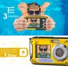 Aomdom Underwater Camera, Waterproof Digital Camera HD 2.7K Underwater Camera