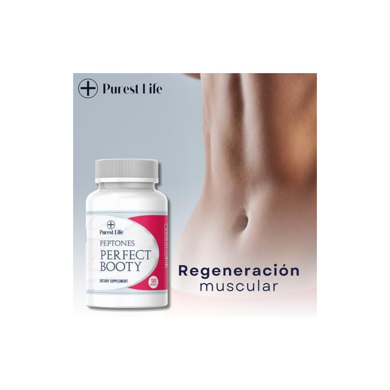 Peptones Perfect Booty Purest Life – Suplemento para Glúteos, 100