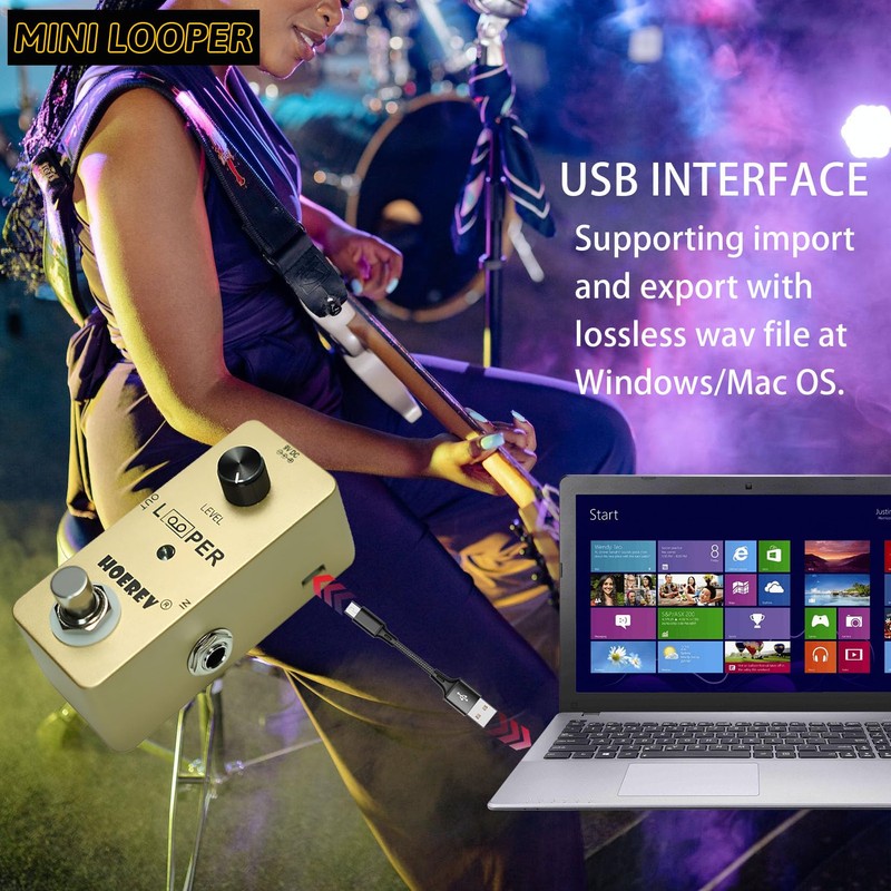 HOEREV Guitar Mini Looper Pedal