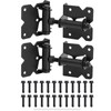 JIAHOO Self-Closing Gate Hinges, Heavy Duty Door Hinges for Wooden/Vinyl/PVC