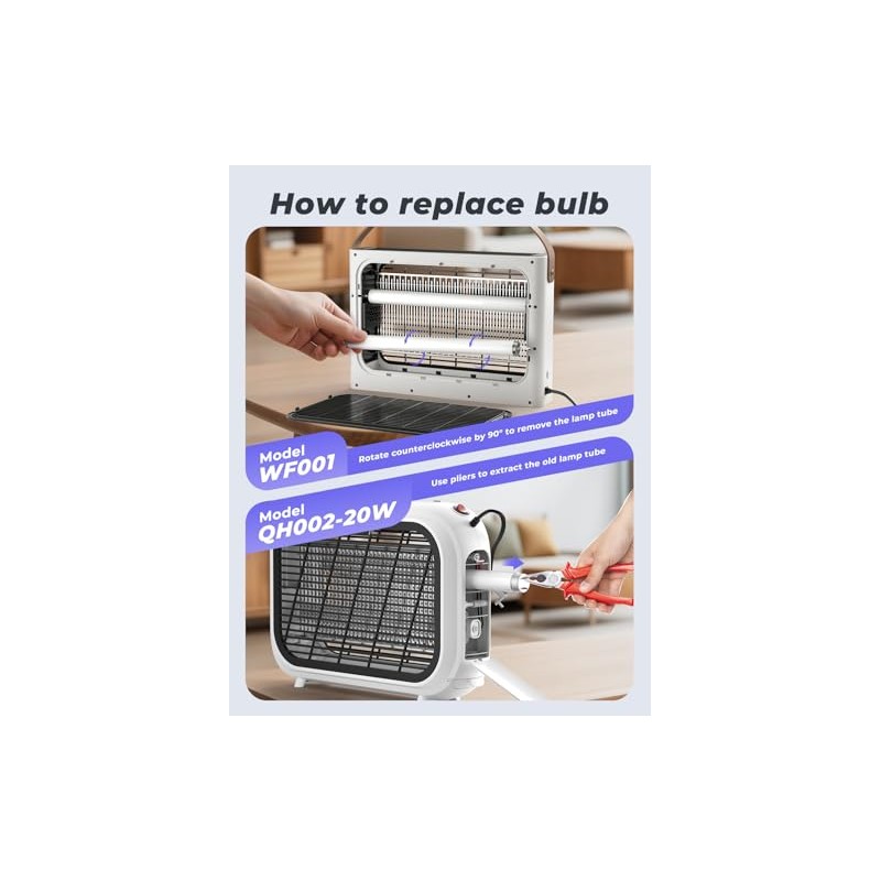 YISSVIC Replacement Bulb T8F10W BL 10W for Bug Zapper Outdoor