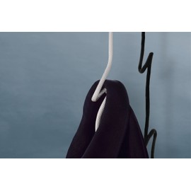 Peppermint Products Loop Rope | Hängende, höhenverstellbare Garderobe aus Seil | Weiss