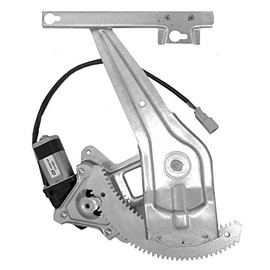 AutoandArt Brock Replacement Passengers Rear Power Window Lift Regulator with Motor Assembly Compatible with 96-00 Civic Sedan 04721S01A01