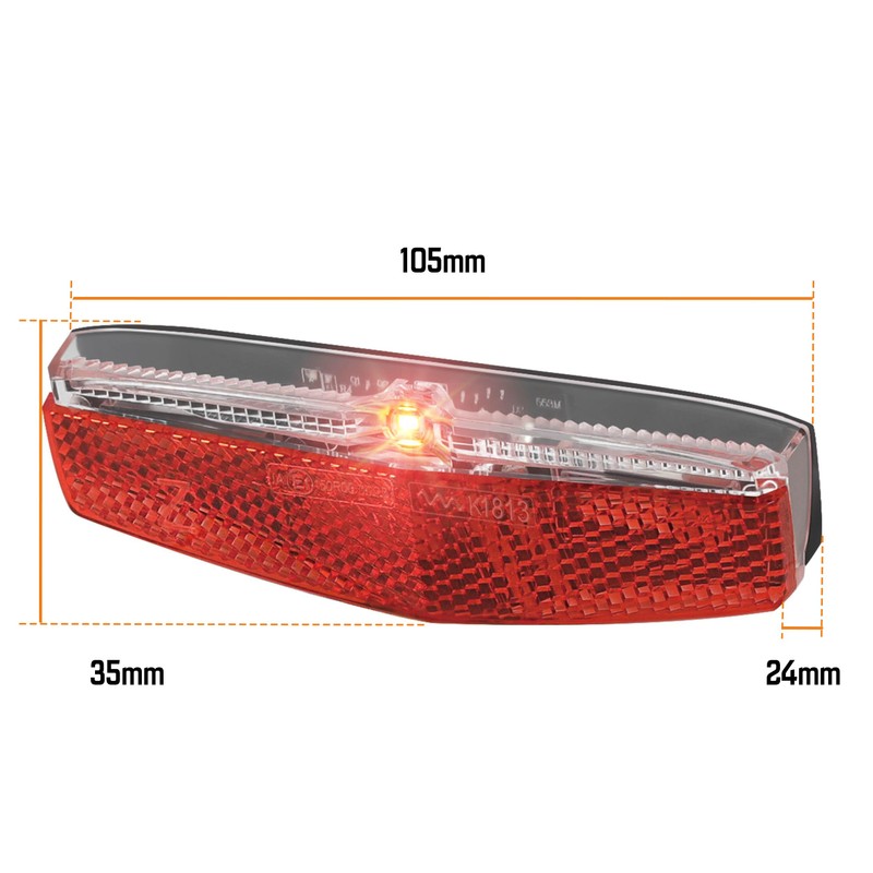 ADDVIEW Rear Light E-Bike with Brake Light Function Wing E